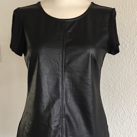 Cute fake leather t shirt - Picture 1 of 1